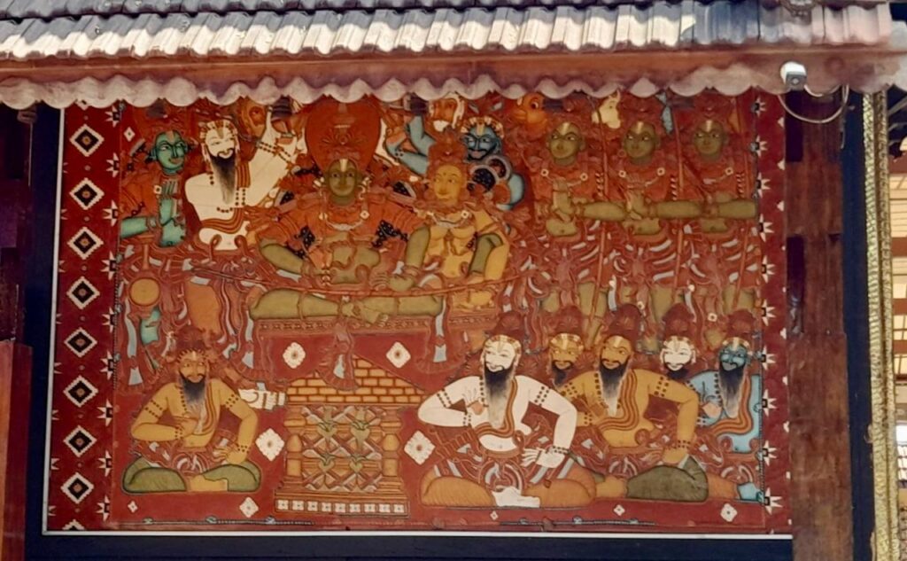 Thriprayar Shree Ramaswami Temple - Mural Art Work