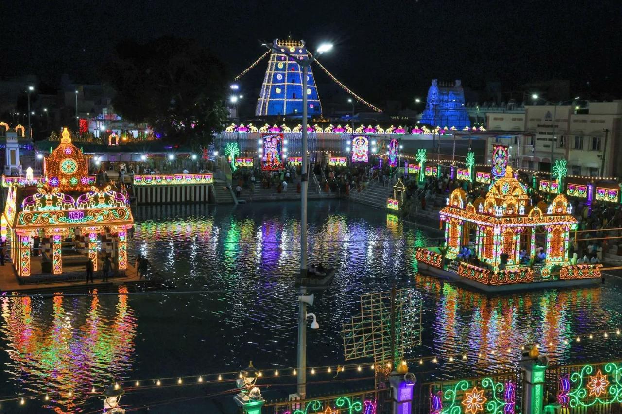 Tirupati Balaji Temple - Night View